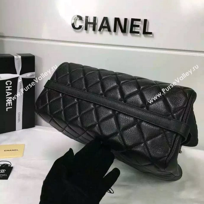 Chanel A93021 lambskin large shopping shoulder handbag black bag 5695
