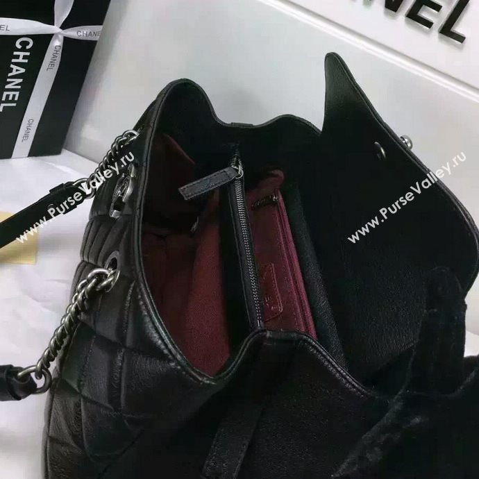 Chanel A93021 lambskin large shopping shoulder handbag black bag 5695