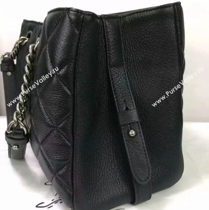 Chanel A93021 lambskin large shopping shoulder handbag black bag 5695