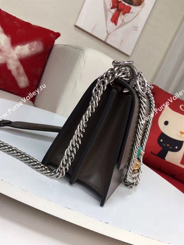 Fendi mini kan I gray dark bag 5601