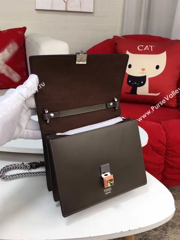 Fendi mini kan I gray dark bag 5601