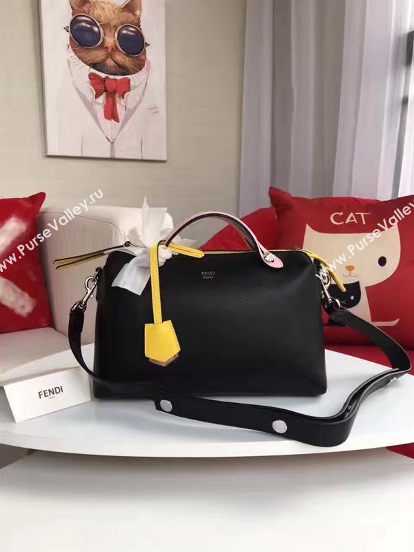 Fendi by the way black yellow v bag 5605