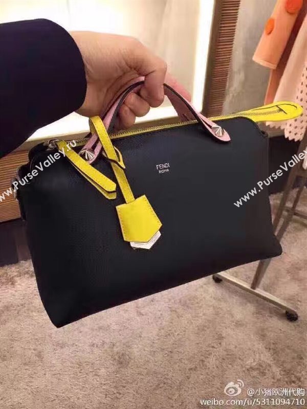 Fendi by the way black yellow v bag 5605