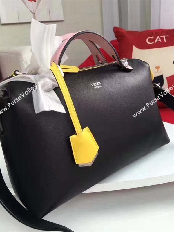 Fendi by the way black yellow v bag 5605