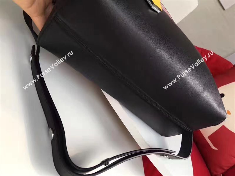 Fendi by the way black yellow v bag 5605