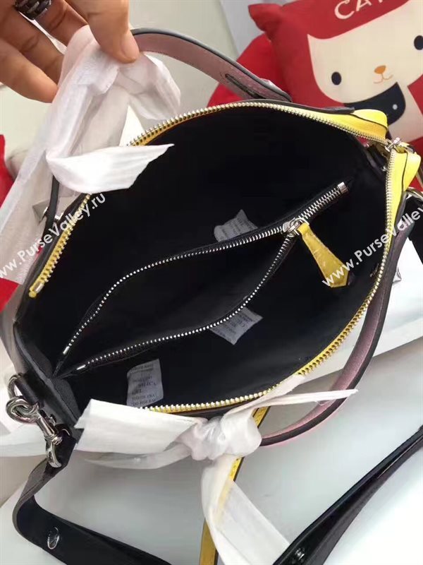 Fendi by the way black yellow v bag 5605