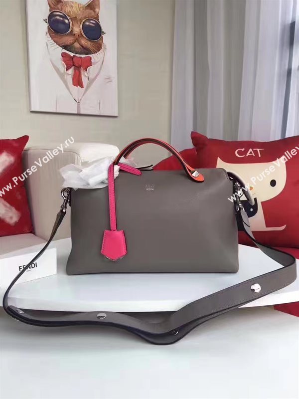 Fendi by the way gray orange v bag 5606