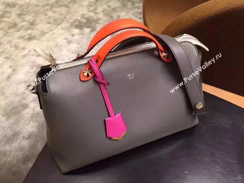 Fendi by the way gray orange v bag 5606