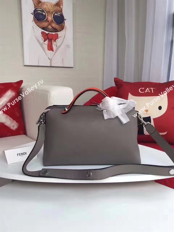 Fendi by the way gray orange v bag 5606