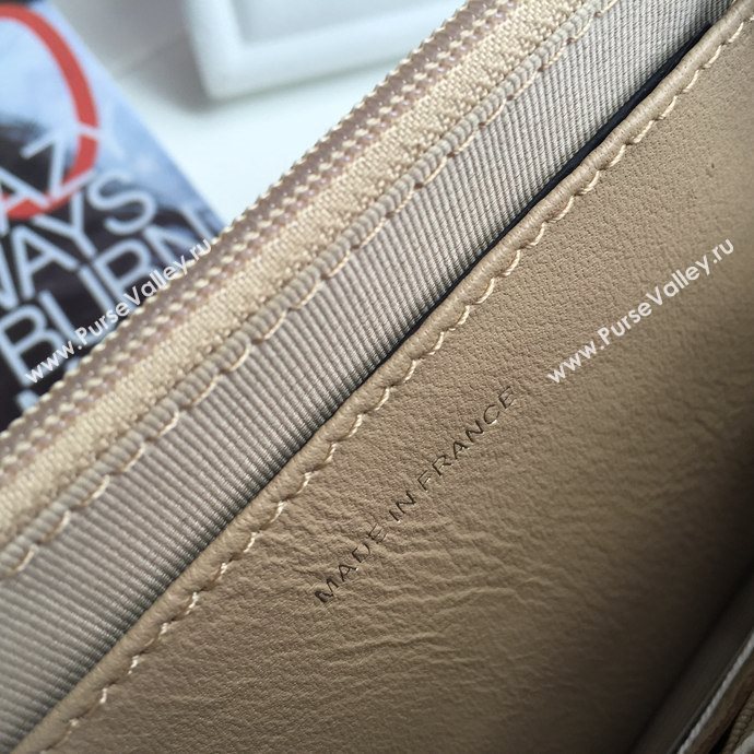 Chanel 33814 leather small woc handbag coffee bag 5621