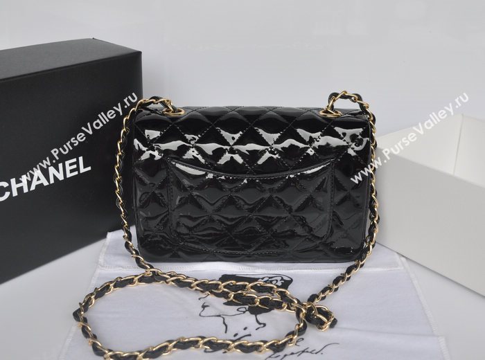 Chanel A1116 paint lambskin small classic flap handbag black bag 5750