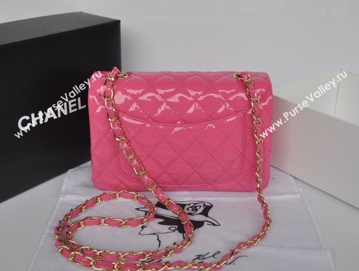 Chanel A1116 paint lambskin small classic flap handbag red bag 5752