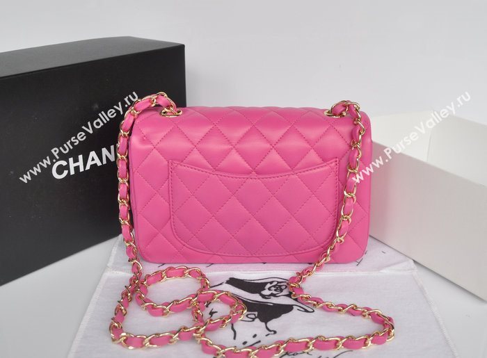 Chanel A1116 lambskin small classic flap handbag red bag 5753