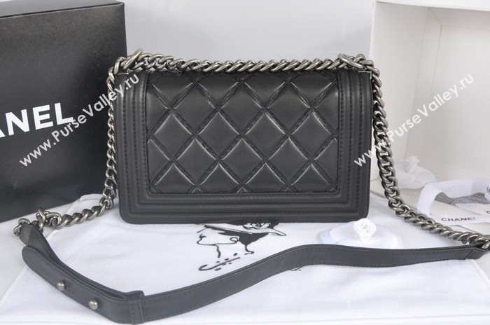 Chanel A91205 lambskin new le boy handbag black bag 5759