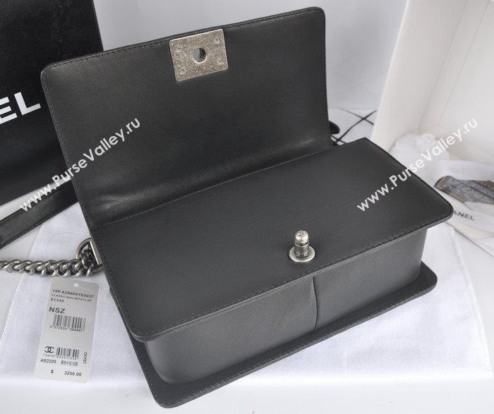 Chanel A91205 lambskin new le boy handbag black bag 5759