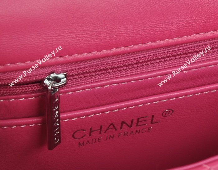 Chanel A1115 lambskin small classic flap handbag pink bag 5776