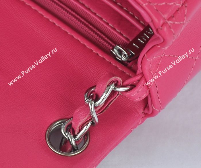 Chanel A1115 lambskin small classic flap handbag pink bag 5776