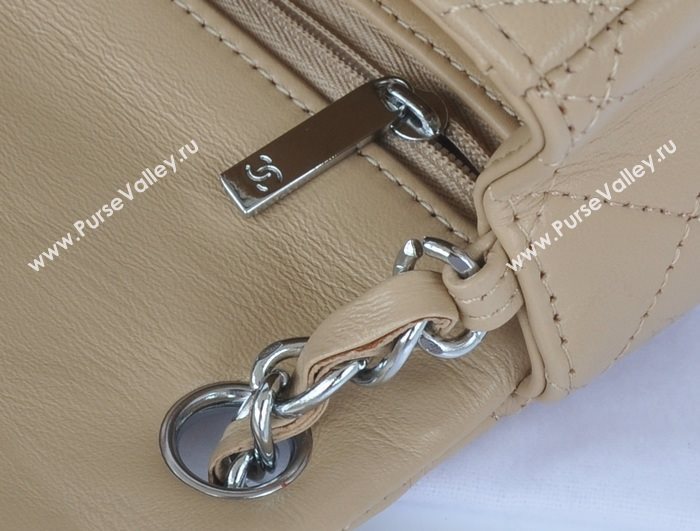 Chanel A1115 lambskin small classic flap handbag apricot bag 5779