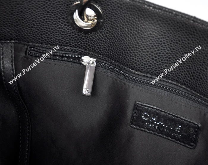 Chanel A36092 caviar lambskin GST shopping handbag black bag 5714