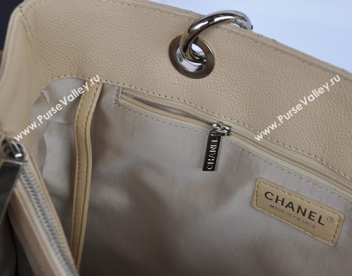 Chanel A36092 caviar lambskin GST shopping handbag apricot bag 5717
