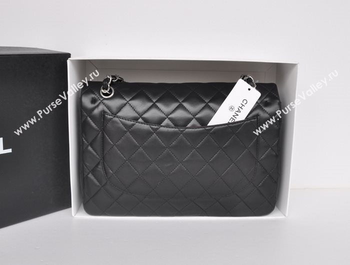 Chanel A36097 large lambskin classic flap handbag black bag 5724