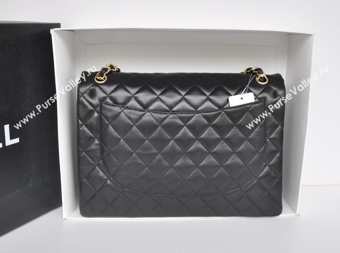 Chanel A36098 maxi lambskin classic flap handbag black bag 5725