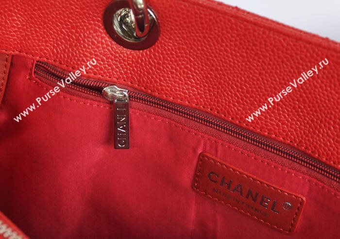 Chanel A36092 caviar lambskin gst shopping handbag red bag 5733
