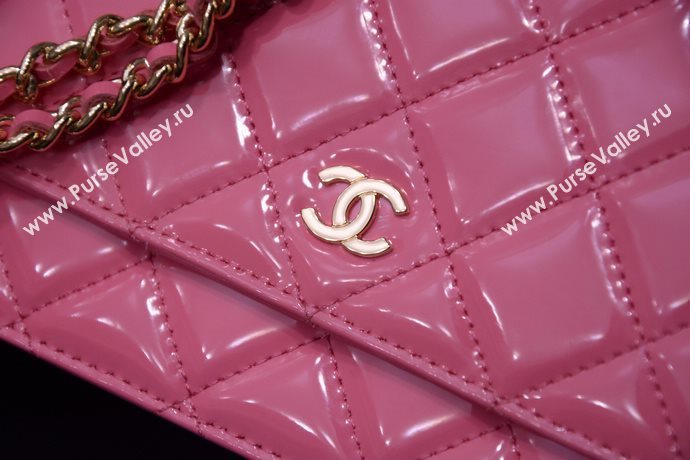 Chanel A33814 paint lambskin small woc handbag pink bag 5860