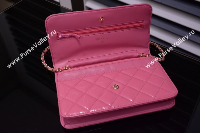 Chanel A33814 paint lambskin small woc handbag pink bag 5860