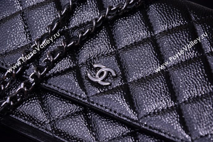 Chanel A33814 caviar lambskin small woc handbag black bag 5864