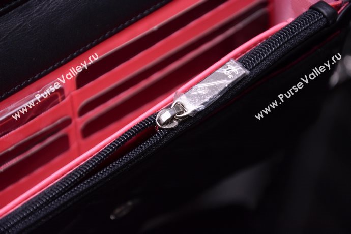 Chanel A33814 paint lambskin small woc handbag black bag 5868