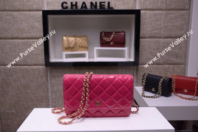 Chanel A33814 paint lambskin small woc handbag red bag 5869