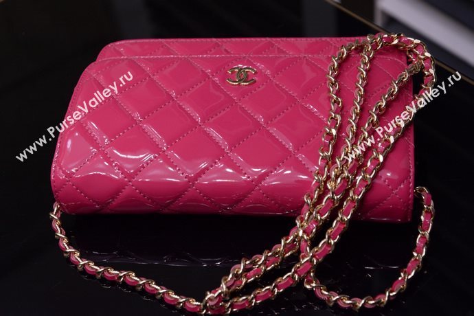 Chanel A33814 paint lambskin small woc handbag red bag 5869