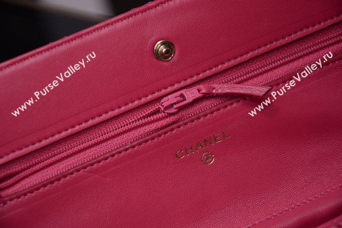 Chanel A33814 paint lambskin small woc handbag red bag 5869