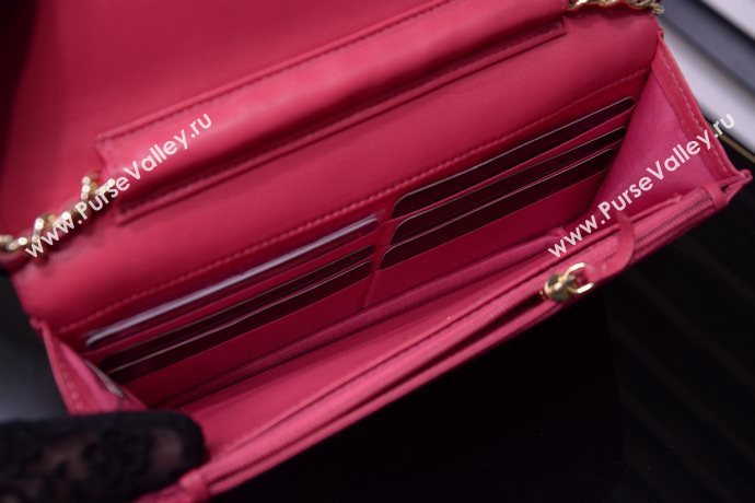 Chanel A33814 paint lambskin small woc handbag red bag 5869