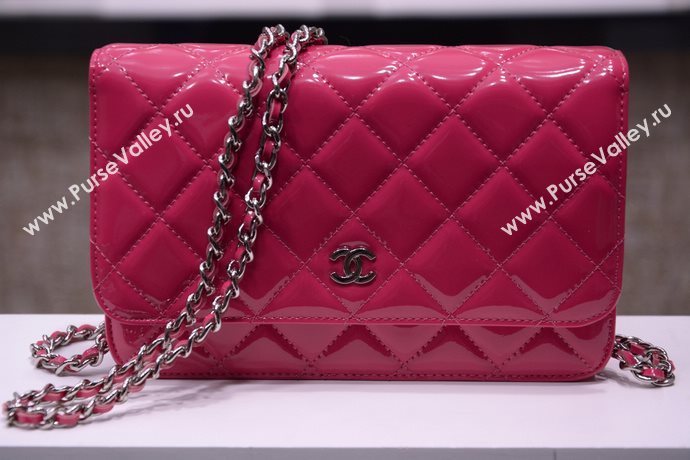 Chanel A33814 paint lambskin small woc handbag pink bag 5870