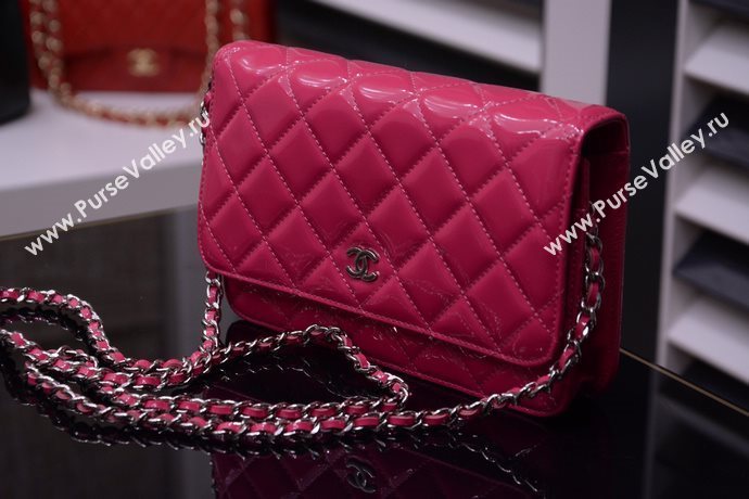 Chanel A33814 paint lambskin small woc handbag pink bag 5870