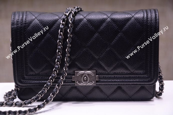 Chanel A33815 caviar lambskin small woc handbag black bag 5872