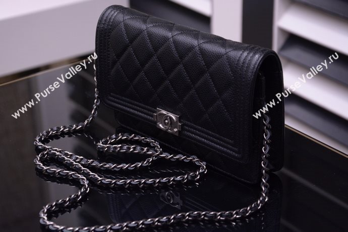 Chanel A33815 caviar lambskin small woc handbag black bag 5872