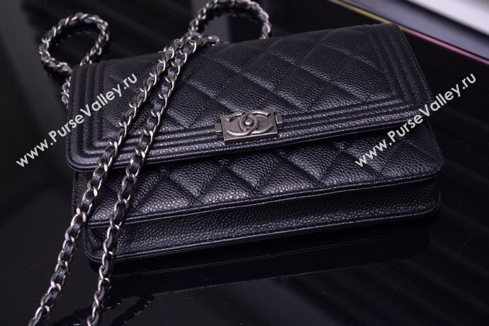 Chanel A33815 caviar lambskin small woc handbag black bag 5872