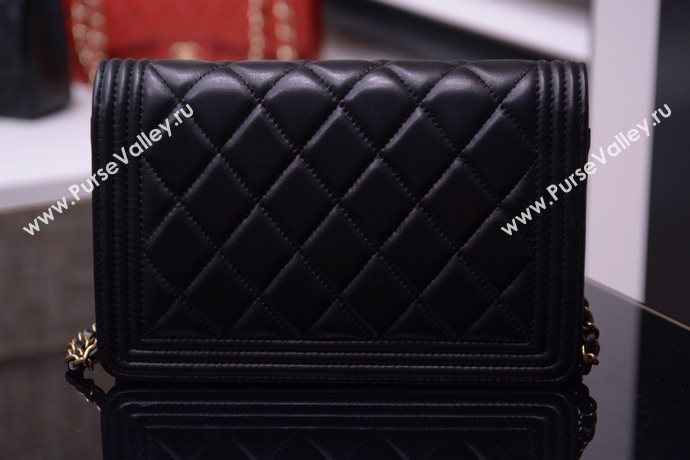 Chanel A33815 lambskin small woc handbag black bag 5873