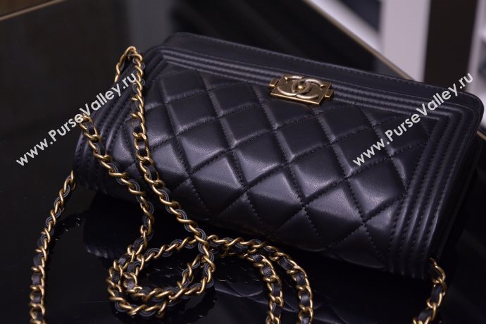 Chanel A33815 lambskin small woc handbag black bag 5873