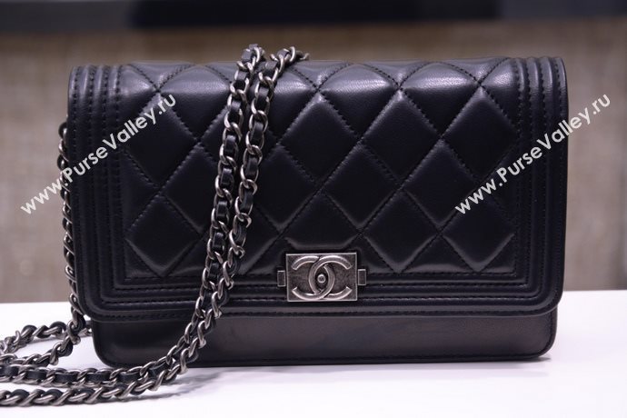 Chanel A33815 lambskin small woc handbag black bag 5875