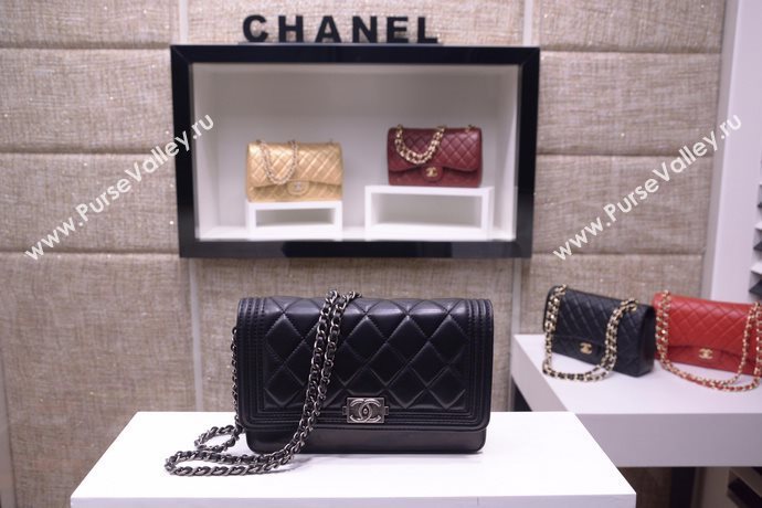 Chanel A33815 lambskin small woc handbag black bag 5875