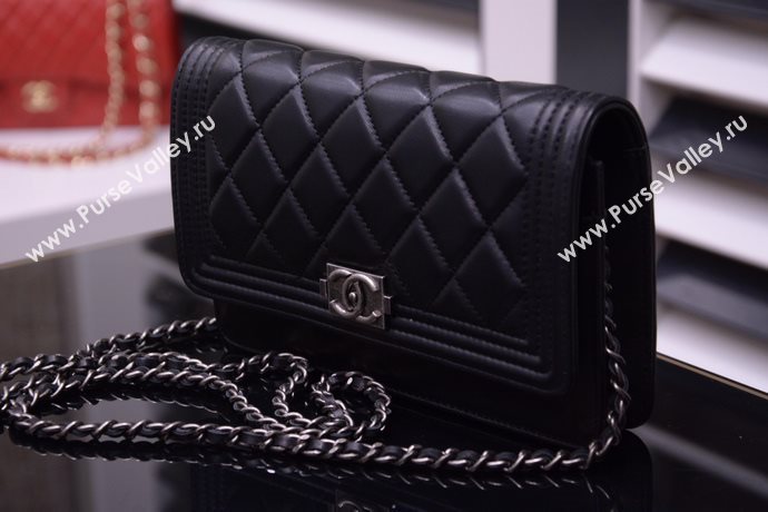 Chanel A33815 lambskin small woc handbag black bag 5875