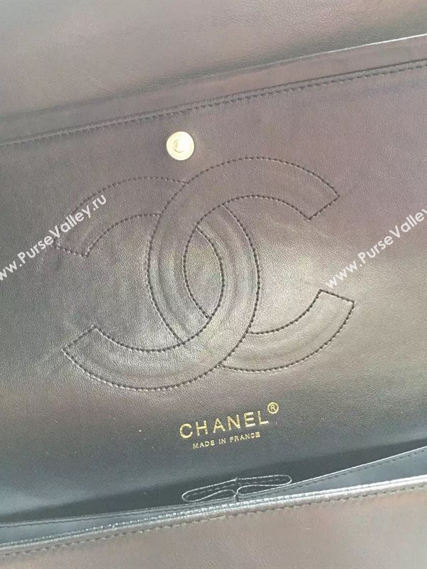 Chanel A1113 large lambskin V handbag black bag 5884