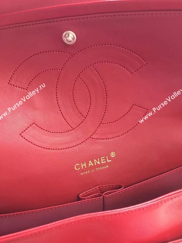 Chanel A1113 large lambskin V handbag red bag 5887