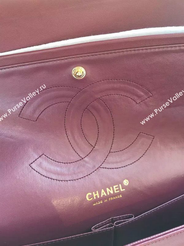 Chanel A1113 large paint lambskin handbag wine bag 5891