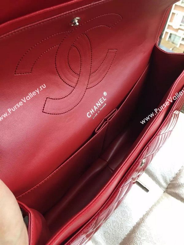 Chanel A1113 large paint lambskin handbag wine bag 5892