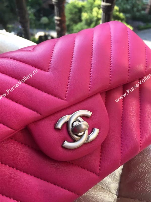 Chanel A1116 small lambskin red handbag V bag 5898